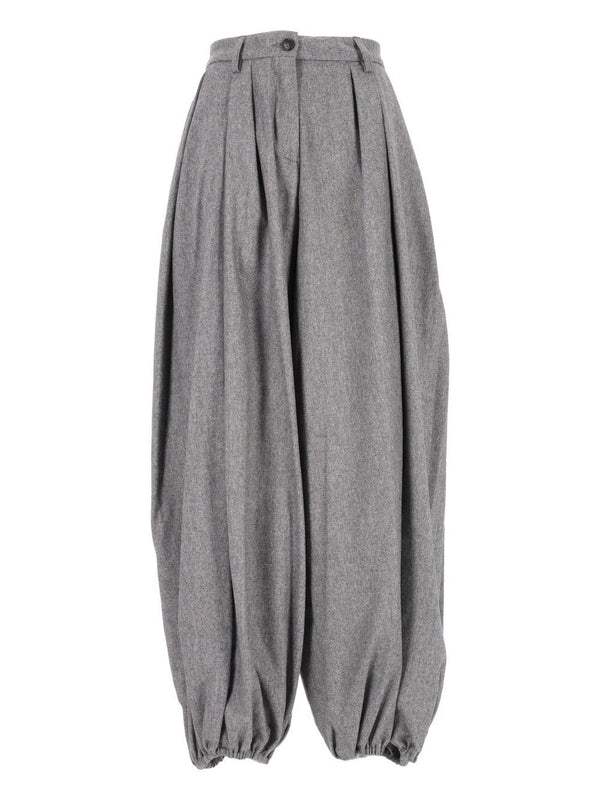 E-Dilan 3126 W0234 Flanellhose aus Wollgemisch Grau