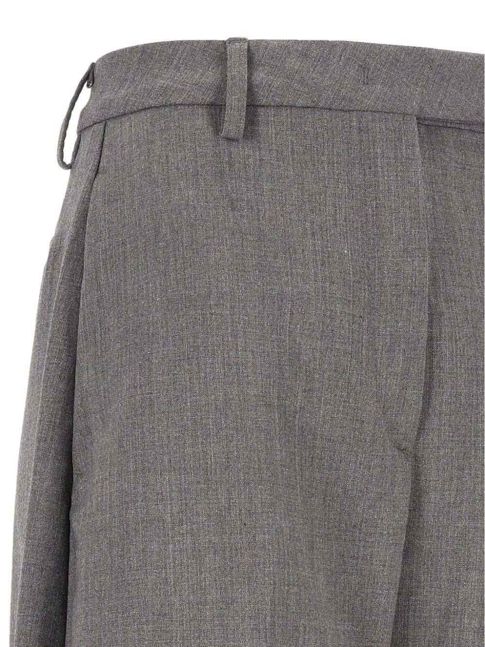 Thelatest E-Dina 3122 W0206 Misto Lana Trousers - Grey | bb850cd880fff58452d3b387d4e5609476cbf7fc