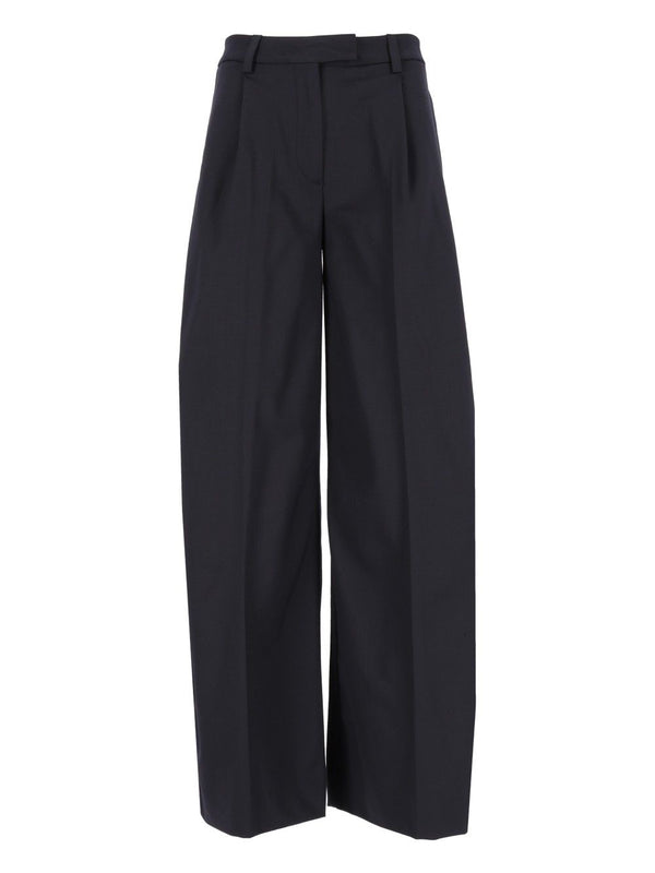 E-Deva 3118 W0206 Misto Lana Trousers Blu