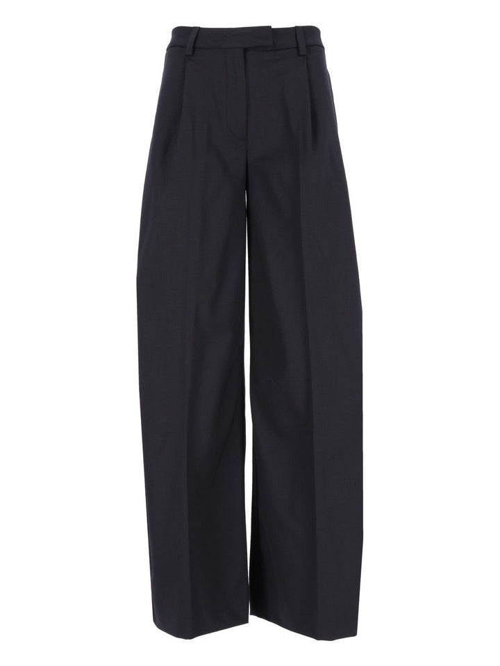 Thelatest E-Deva 3118 W0206 Misto Lana Trousers - Blu | d91e02d3a71173315eda4fb371b4a323f81af0a6