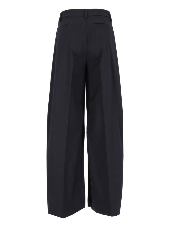 Thelatest E-Deva 3118 W0206 Misto Lana Trousers - Blu | d9b3da9617e3ad72343c364875c02a7799ca4842