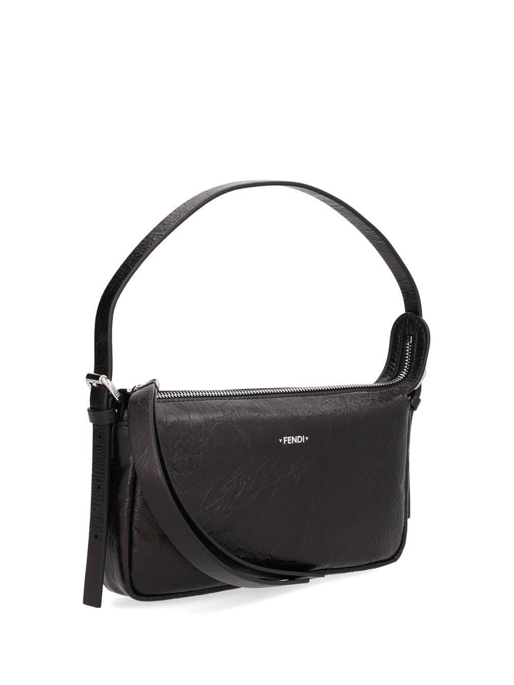 Fendi Zip Top Small Vit Jamie Shoulder Bags - Nero | 09b5524e4482caf20ee7d10f37ef3497d3bc304d