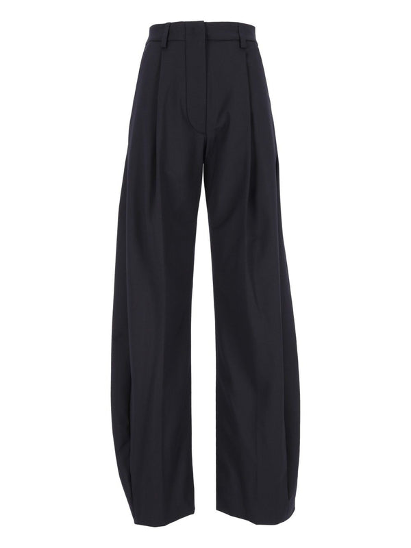 E-Billie 3111 W0206 Misto Lana Trousers Blu