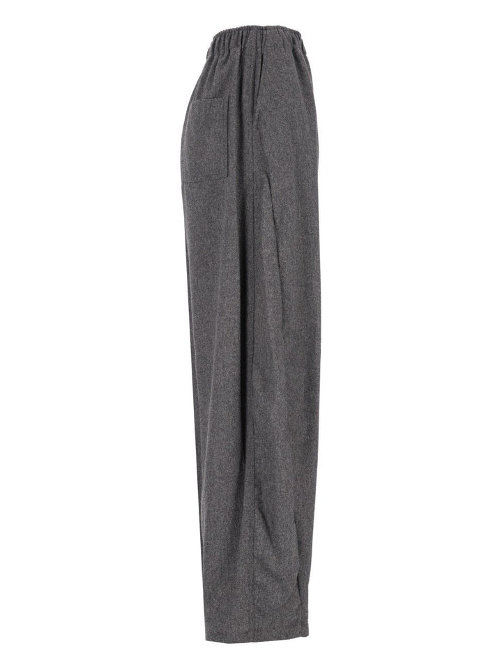 Thelatest E-Dora Trousers - Grey | 05f00f5aab2d5df976691c3b5ba5f36e4bd449c0
