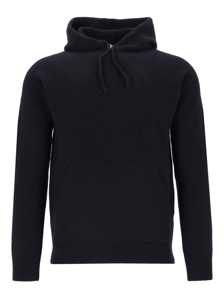 Al Duca D'Aosta Felpa Cappuccio 93 Lana 6 Pa 1 Elastan Knitwear - Blu | d7ae491cf067dd833412b4d6b45c43b5b1957c46