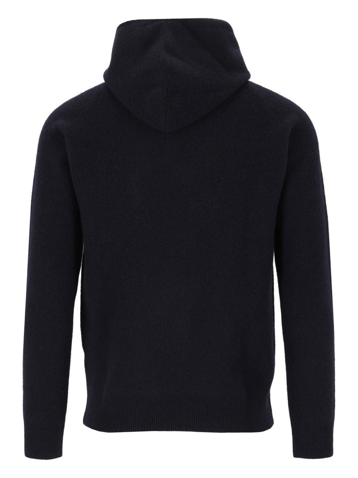 Al Duca D'Aosta Felpa Cappuccio 93 Lana 6 Pa 1 Elastan Knitwear - Blu | e99ce6b193aad8a384dcf746db4023afc5c100eb