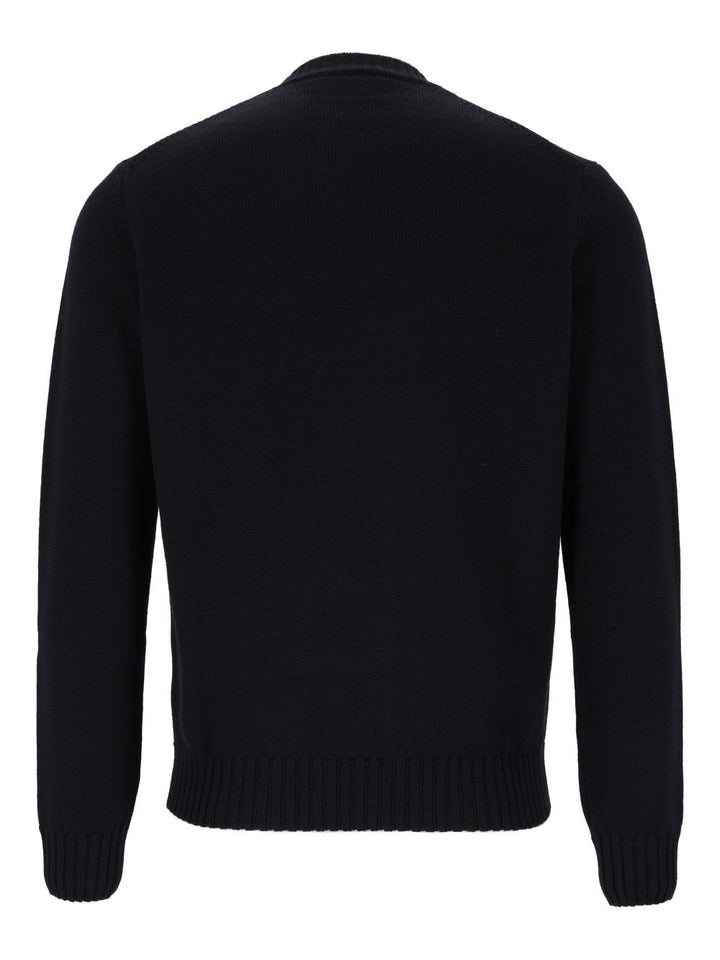 Al Duca D'Aosta Crewneck Jumper Knitwear - Blu | 9a1bb30578a1964a2af51341b76bf03f066c24c0