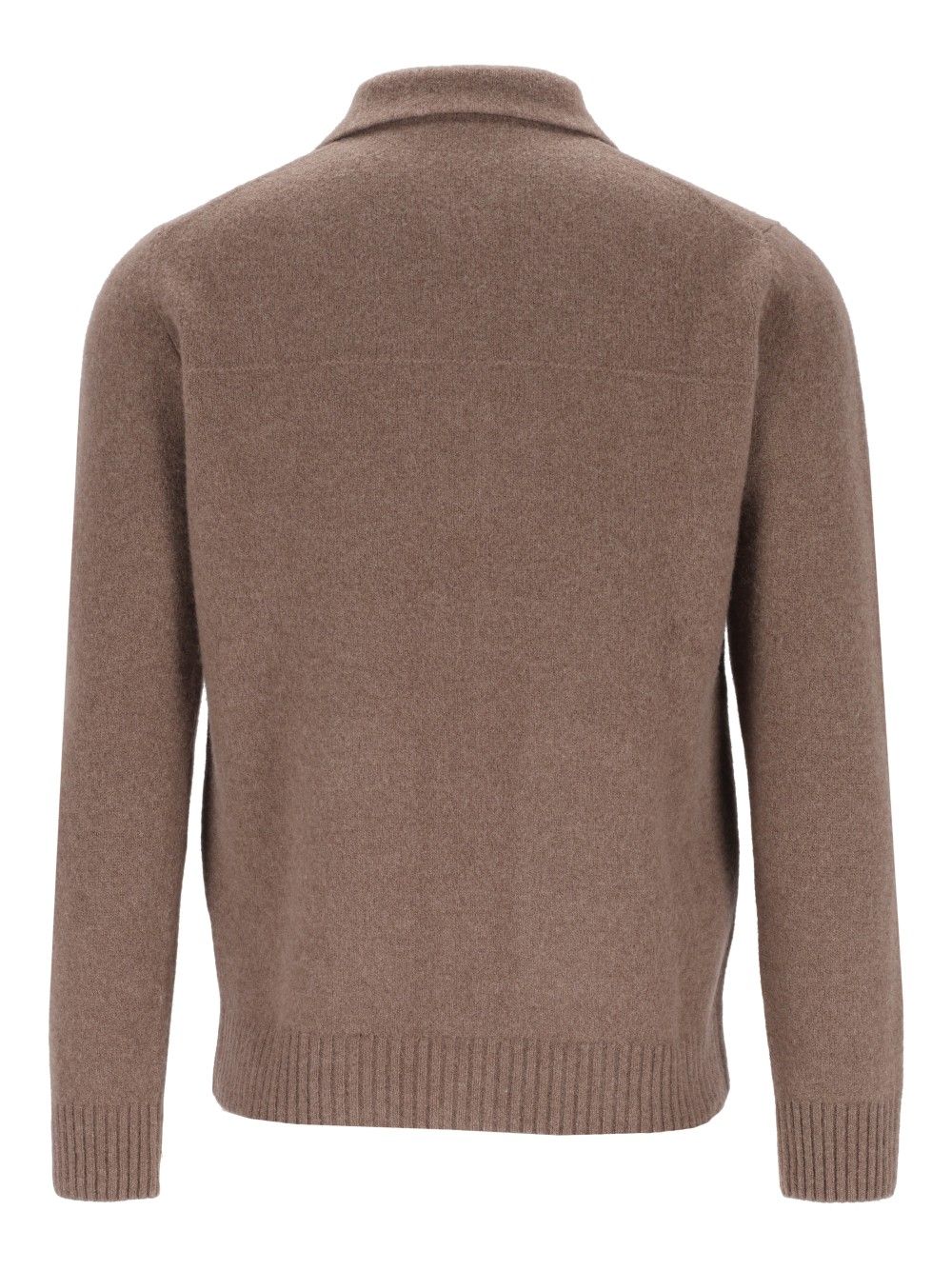 Al Duca D'Aosta Cardigan Zip 2 Tasche 93 Lana 6 Pa 1 Elastan Knitwear - Marrone | 725fd60ebe5739fb30be214bd21fab2266de71b8