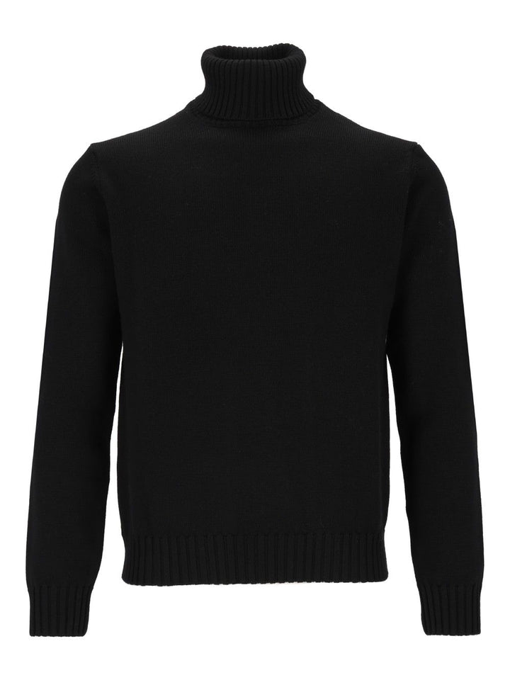 Al Duca D'Aosta Turtleneck Jumper Knitwear - Nero | 458608fc9112fae099b3c6e216f856e3404129e1