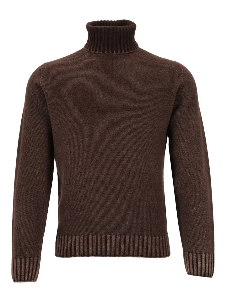Al Duca D'Aosta Turtleneck Sweater Knitwear - Marrone | 49e1fcc69e6d2eb2e813ead799d39146282268c3