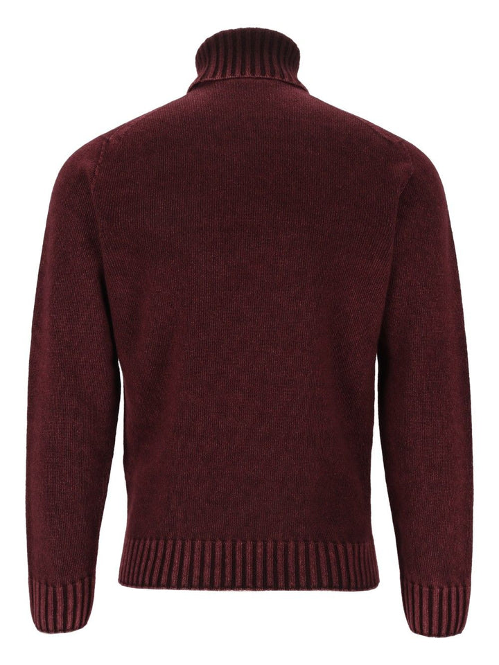 Al Duca D'Aosta Turtleneck Sweater Knitwear - Bordeaux | c913ad953d6a673ff08b585d8ce78c9a80ef4ca2