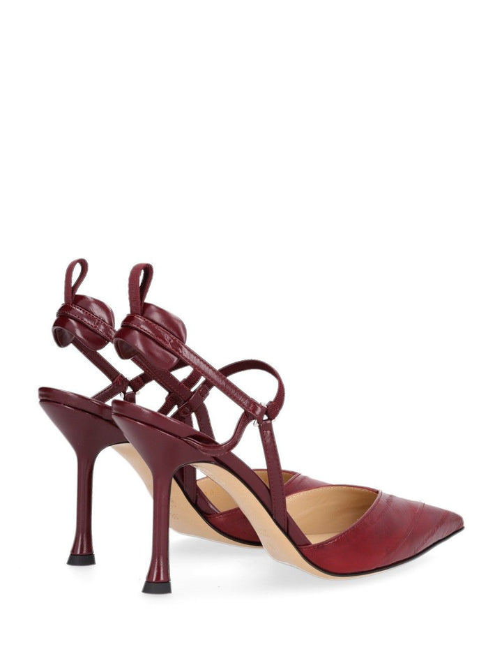 Fendi Very Colibrí  Slingback Decollete - Bordeaux | 1c8eb42bfaafd5477fbd18d7e73d4a2f01b6caf7