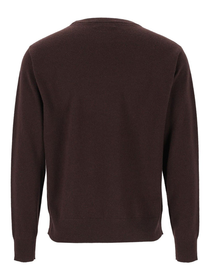 Dries Van Noten Muroli Creneck Sweater Knitwear - Marrone | 5aeb69b75d4533074d42ed8a6db7aad29182f26c