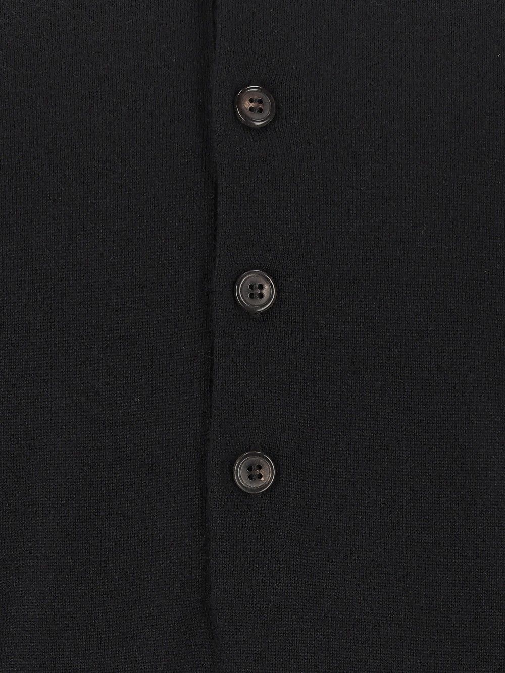 Dries Van Noten Muano Wool Polo Shirt Knitwear - Nero | 988b943792ab9f9c1952a14cfe9a6b3bbf3fdebf