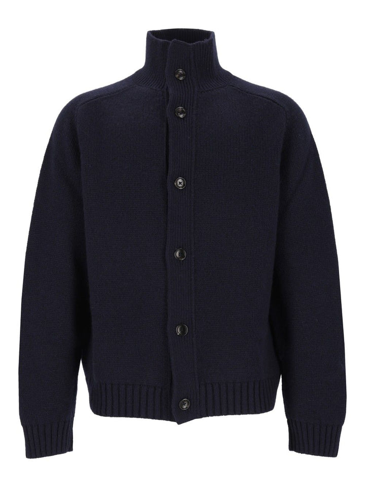 Tom Ford Coarsehair Cashmere Full Button Cardigan Knitwear - Blu | b042825dc718b5dc62930f027bc737c0cfec50b7