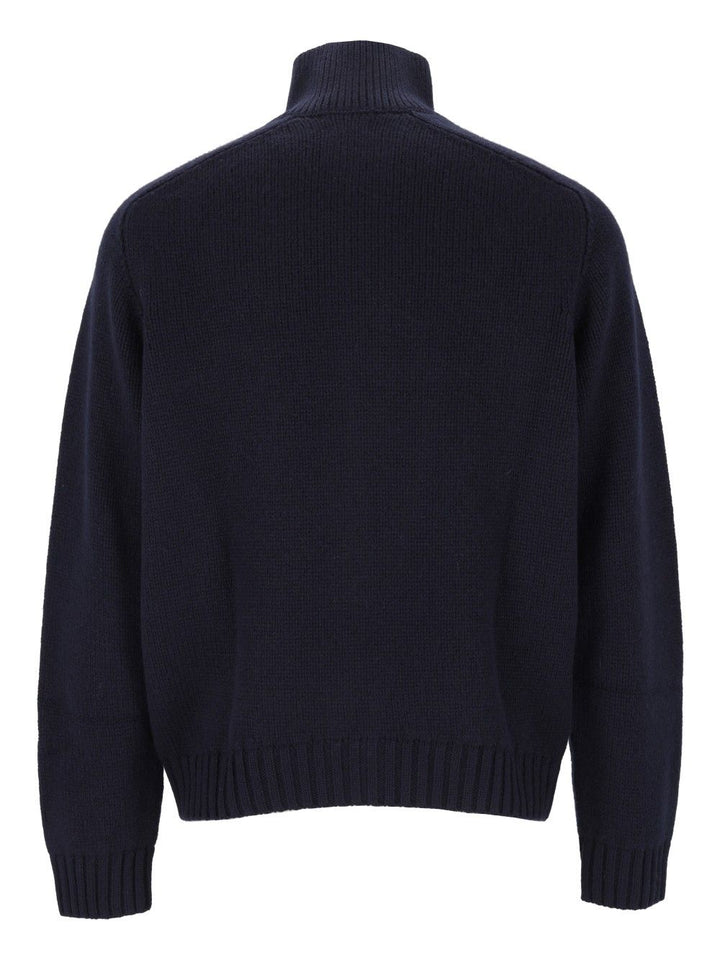Tom Ford Coarsehair Cashmere Full Button Cardigan Knitwear - Blu | 983baf89ec8c46ea42f4bdd48848e595cd7d1ff7