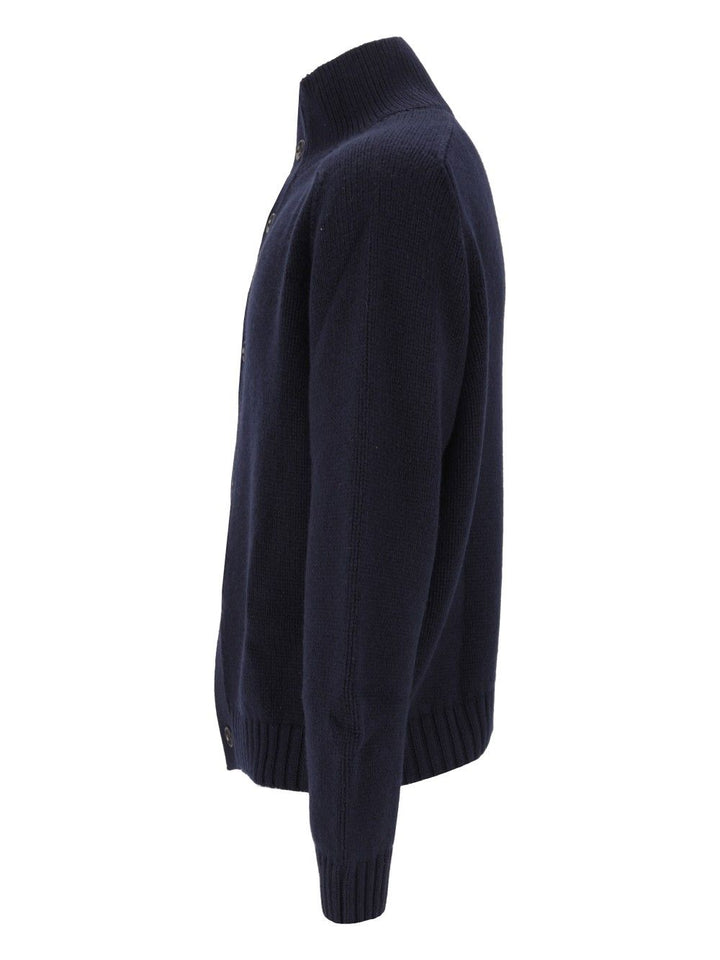 Tom Ford Coarsehair Cashmere Full Button Cardigan Knitwear - Blu | 835ad65d7038b360107674a602f188c4f095a102