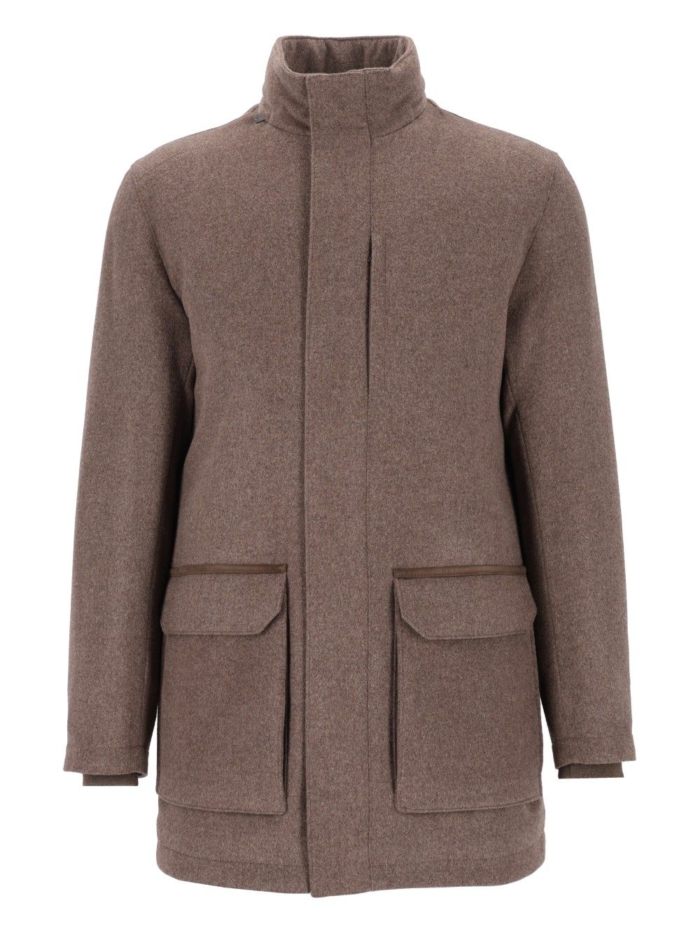 Corneliani Wool And Cashmere Pea Coat Giacche - Beige | 7eba68b57b50c7f2e9a2e03683f86e348d1e7986