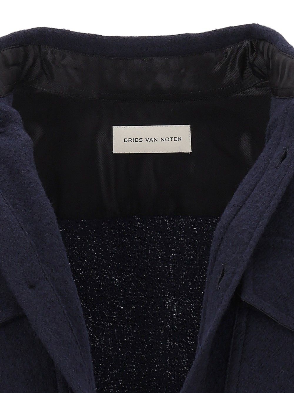 Dries Van Noten Wool Shirt Jacket Shirts - Blu | cacf2aa5ac1c0a8ba192200283e248dbf4ba55f0