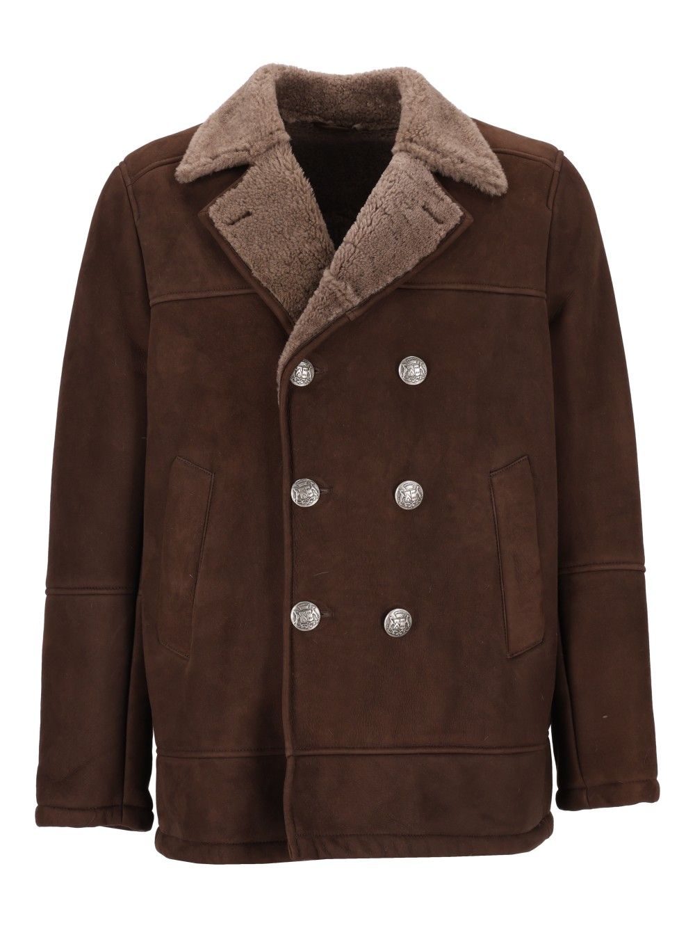 Al Duca D'Aosta Montone 100 Merinillo Coats - Marrone | a96f670c01c407281d41fd88afada6122806862a