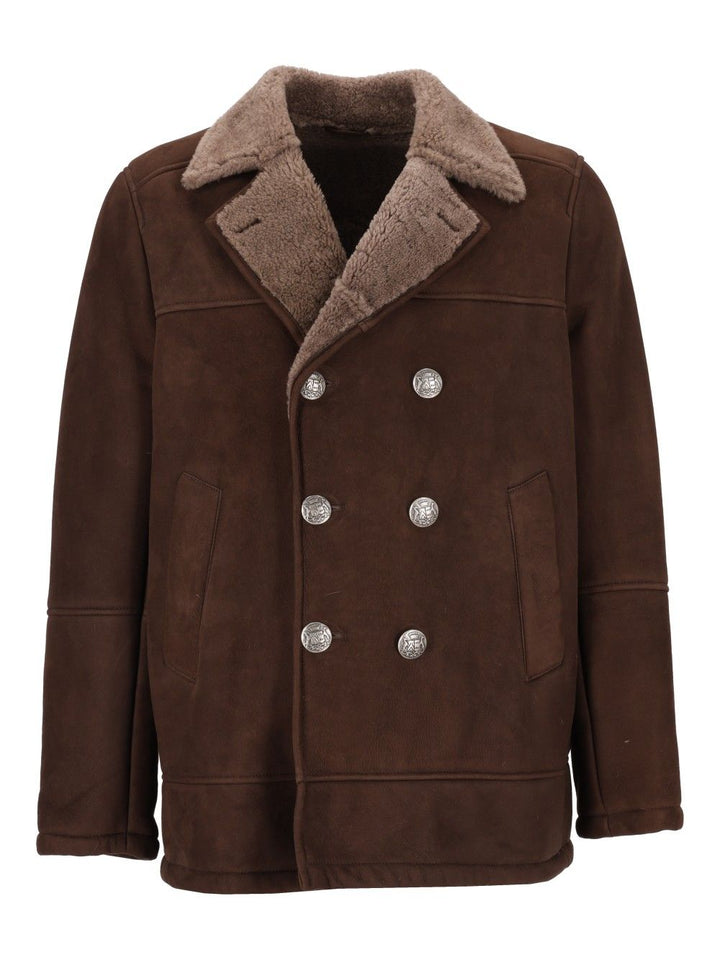 Al Duca D'Aosta Montone 100 Merinillo Coats - Marrone | a96f670c01c407281d41fd88afada6122806862a