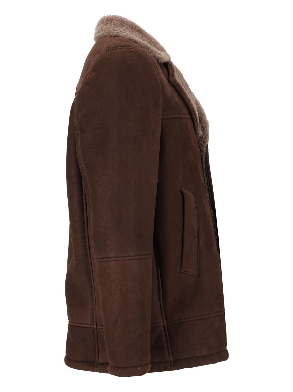 Al Duca D'Aosta Montone 100 Merinillo Coats - Marrone | 80ba3913568260ecf51a70b744453d5950c82c09
