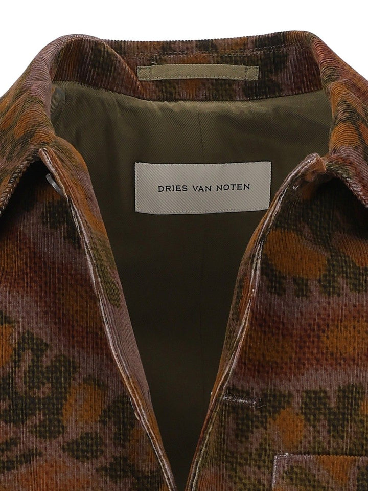 Dries Van Noten Braxton Giant Paisley Print Overdyed Corduroy Jacket Giacche - Verde | 211fcca06fd370499be2ff31fa37b7b2c93094e6