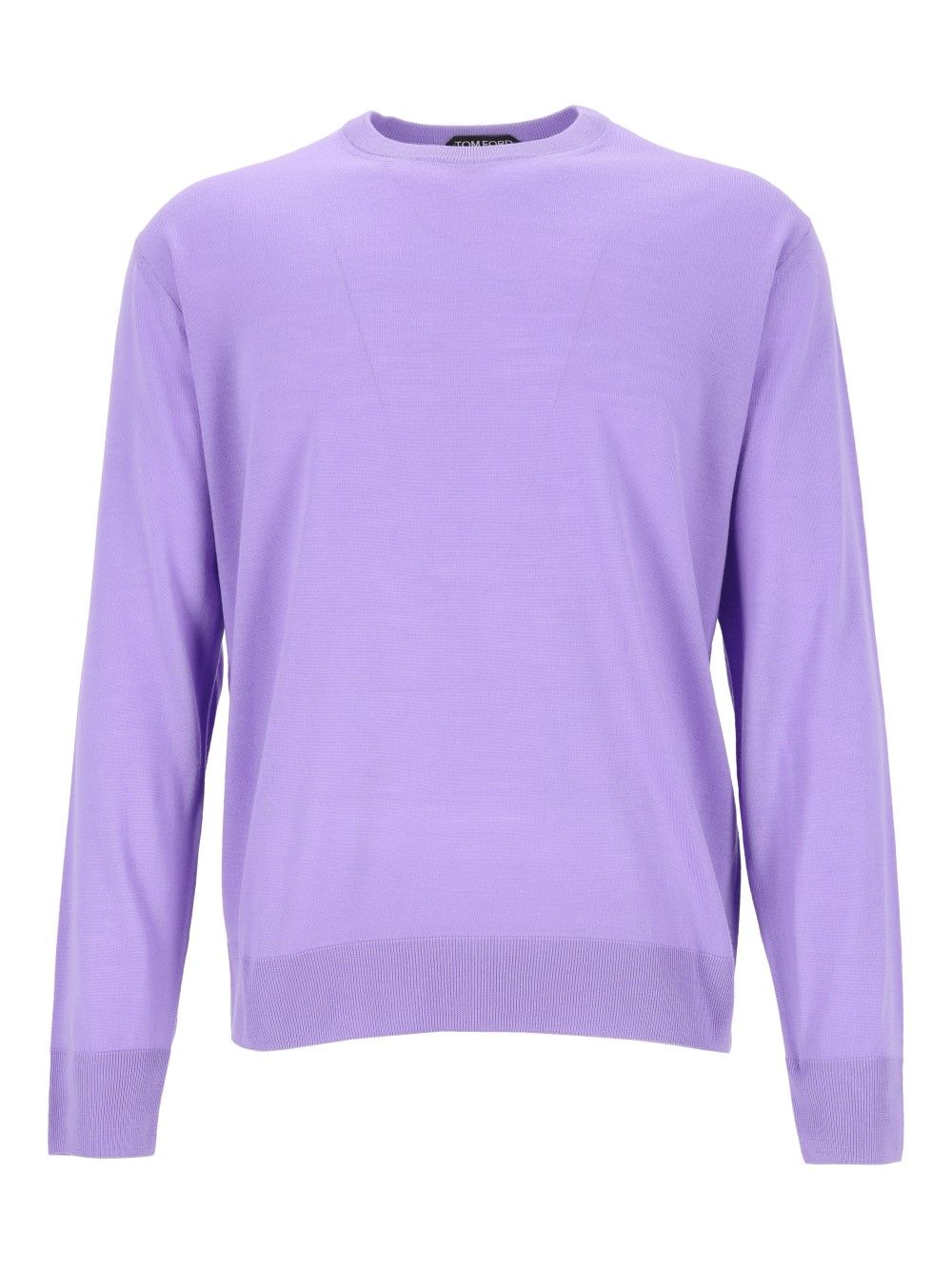 Tom Ford Ultrafine Merino Wool Ls Oversized Crewneck Knitwear - Violet | fd5ca5839436ae4bc4d619606618697c70a8d1ff
