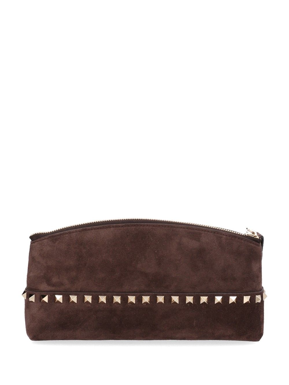 Valentino Garavani Suede Pouch Small leather goods - Marrone | a4c8da90177c1be799a31ec60754a706d4f20df1