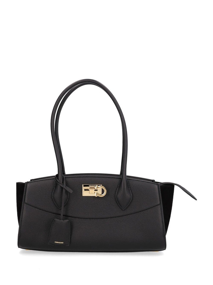 Ferragamo East West Shoulder Bags - Nero | fb7ee0e284ee39fa80e11f465a917480260055f5