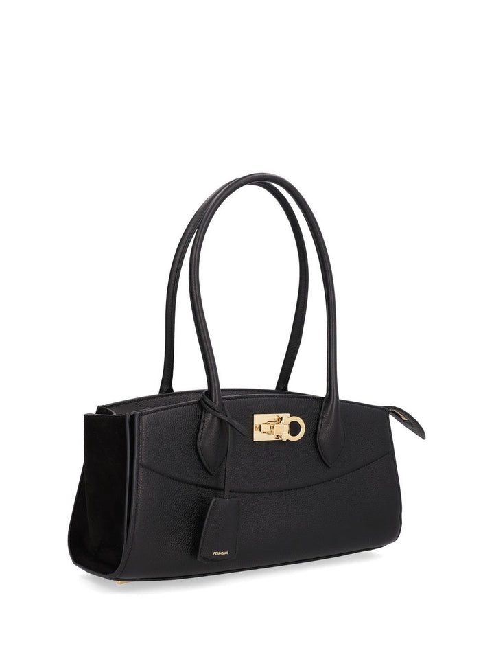 Ferragamo East West Shoulder Bags - Nero | 0852d9fffb99cac7718c6ad7c5721358d6bf659e