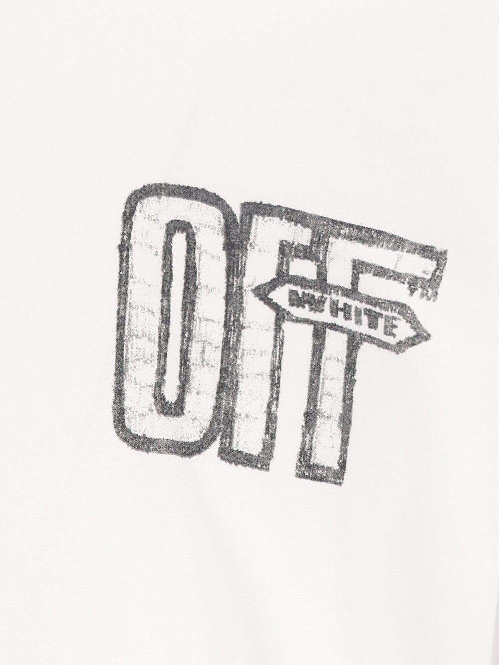 Off-White Motion Arrow Skate S/S Tee T-Shirt - Bianco | 68ef908de6048f9716b2f1f11baf86069e199f6f
