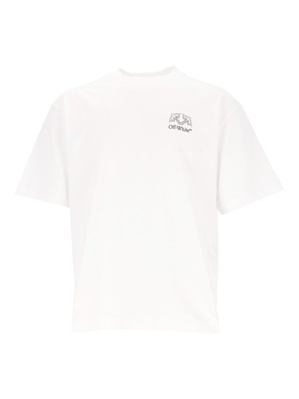 Offline Half Arrow Skate S/S Tee T shirt Bianco