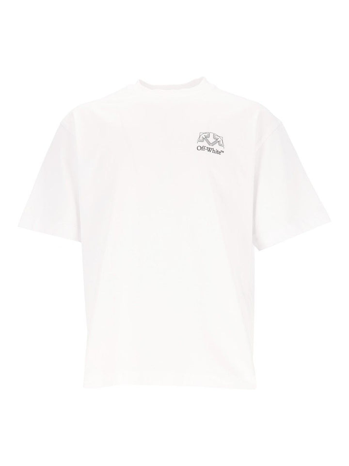 Off-White Offline Half Arrow Skate S/S Tee T-Shirt - Bianco | 4517ff6775b9cc9c68254cd41d5999fe81cfa295