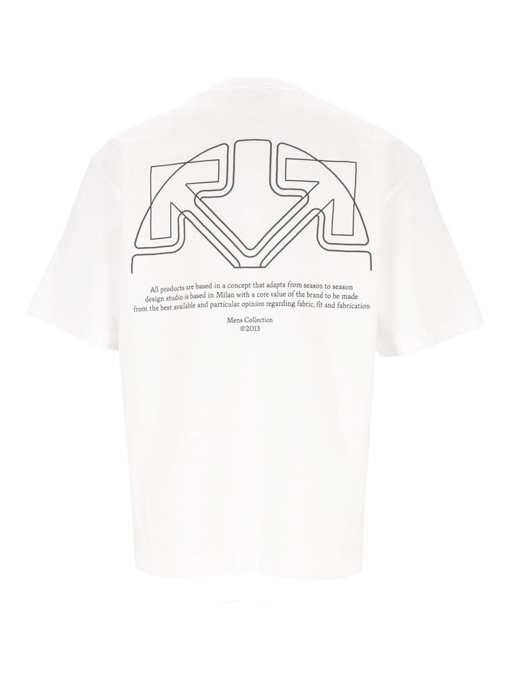 Off-White Offline Half Arrow Skate S/S Tee T-Shirt - Bianco | 7d5b1565404b9e3aeee7bb92cbbaec55867b830e