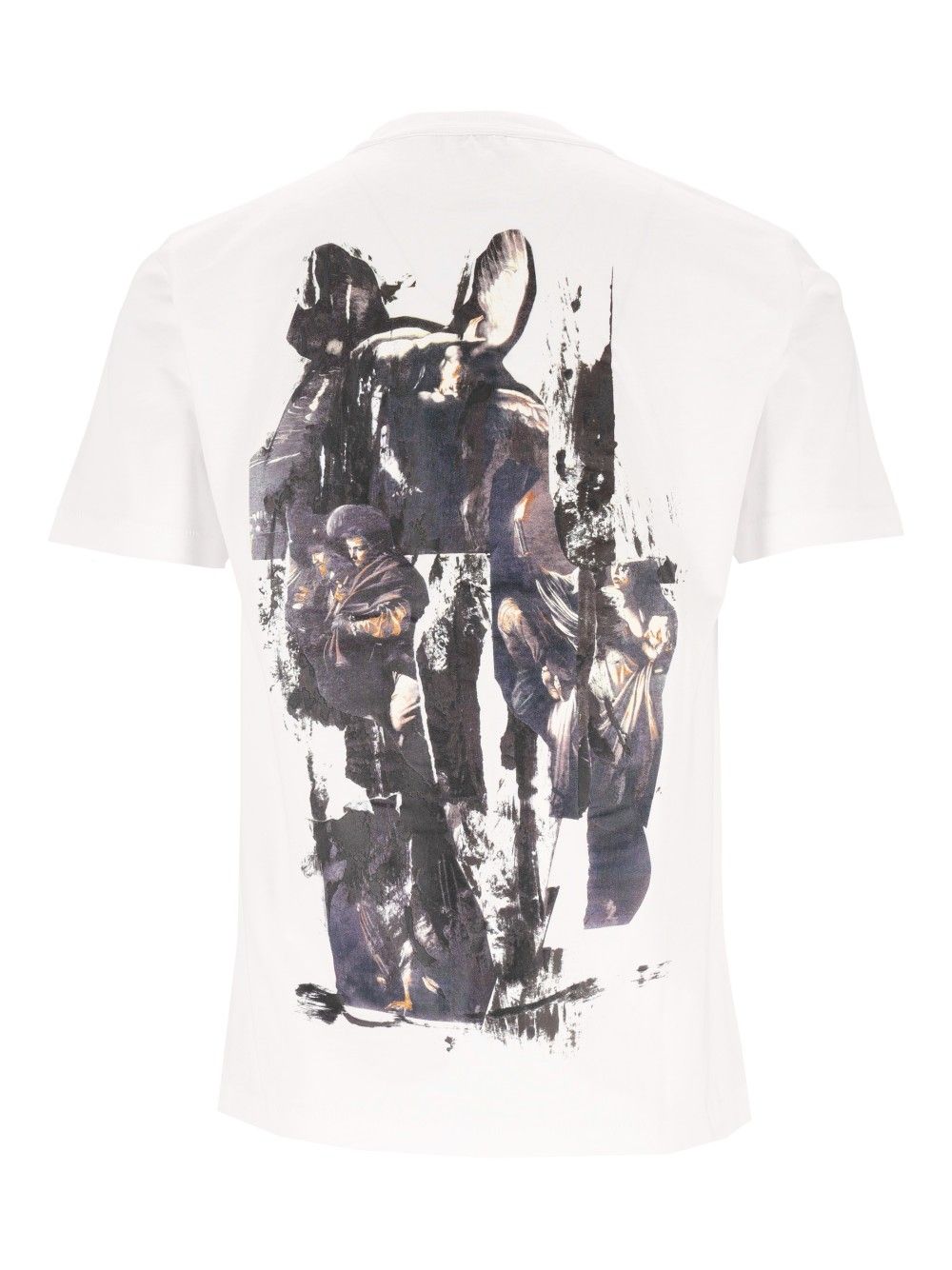 Off-White Torn Mercy Regular S/S Tee T-Shirt - Bianco | 3ac4a939af3c769565f2b77dfc648b7407ab7f43