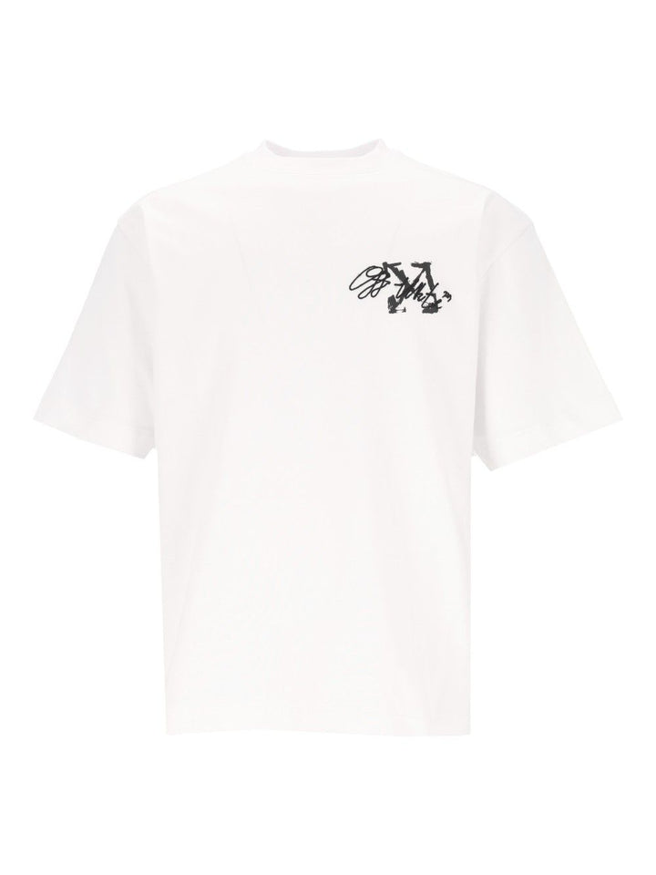 Off-White Stroke 2 Arrow Skate S/S Tee T-Shirt - Bianco | e69542b38baa840368343e9542ac2eaf8b1226fe
