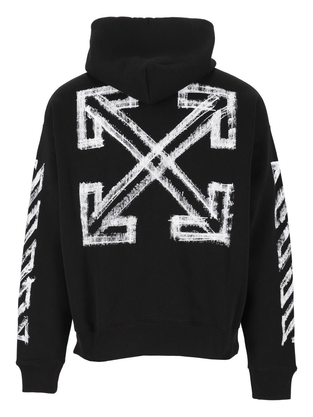 Off-White Motion Arrow Skate Hoodie Sweatshirts - Nero | 207f00f17b94a87b037e4d724a3ab3d83cc3d2b3