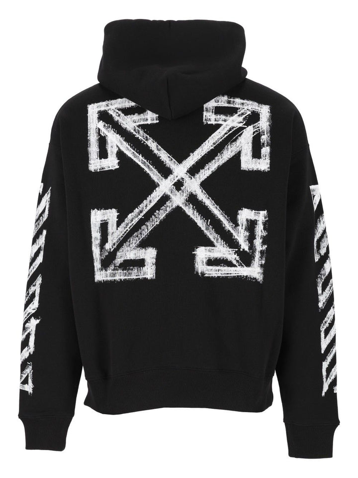 Off-White Motion Arrow Skate Hoodie Sweatshirts - Nero | 207f00f17b94a87b037e4d724a3ab3d83cc3d2b3