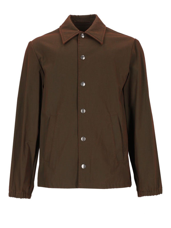 Vorries Coated Short Colour Cotton Jacket Shirts Marrone