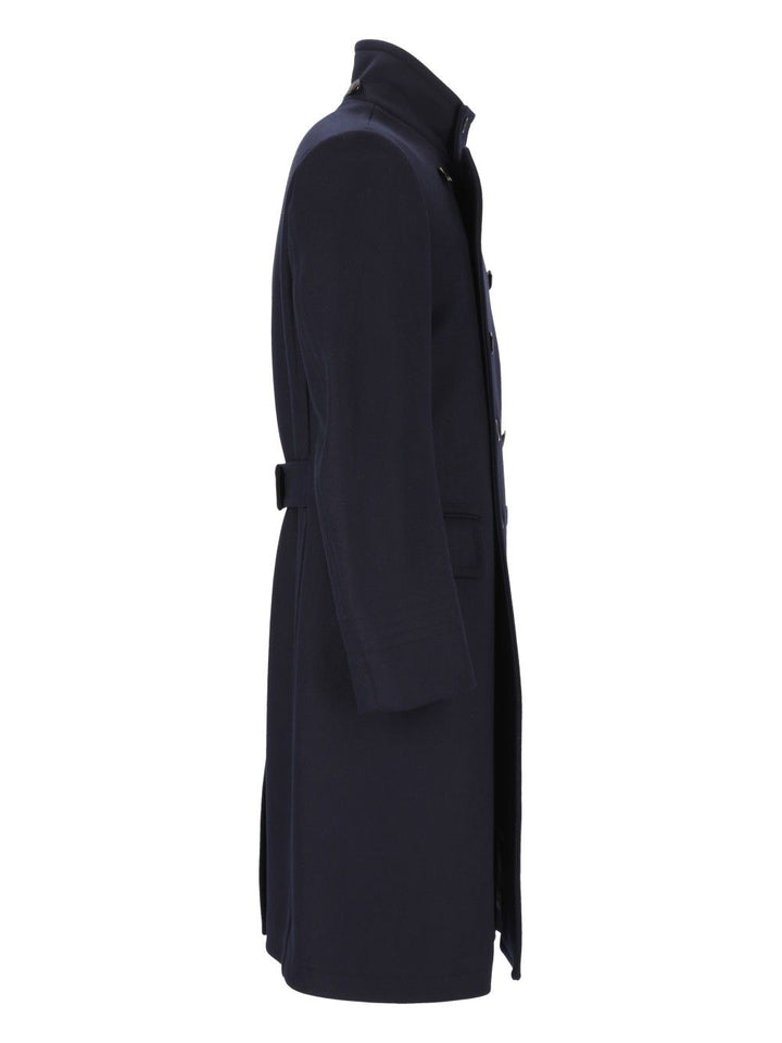 Tom Ford Double-Breasted Coat Coats - Blu | 047a53fe01097d185fa2ddfc47bbe315de3ccff1