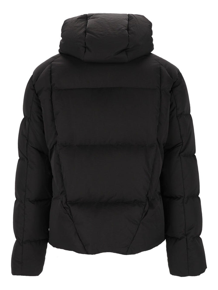 Off-White Bookish Nyl Twill Racing Puffer Coats - Nero | 6dec249a4f49a9b221c689b6b7c318f817c1cae7