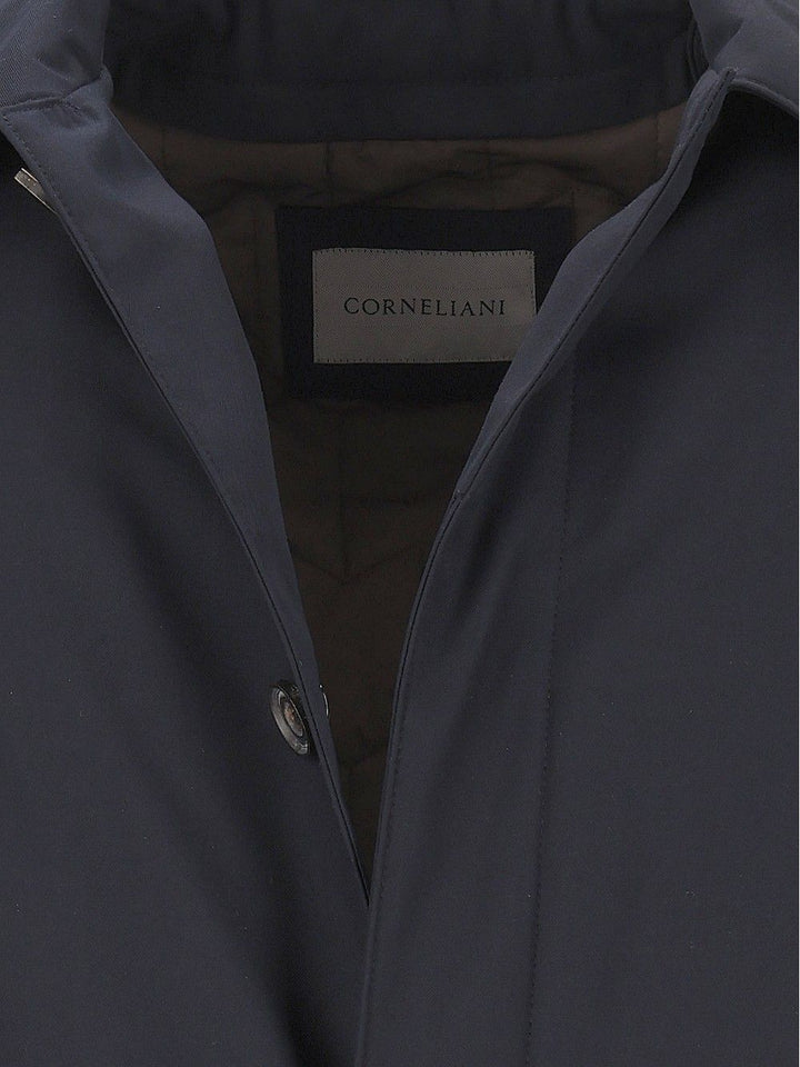 Corneliani Waterproof Car Coat Coats - Blu | 704733f0b69515d38b39e91c16573093061d5183