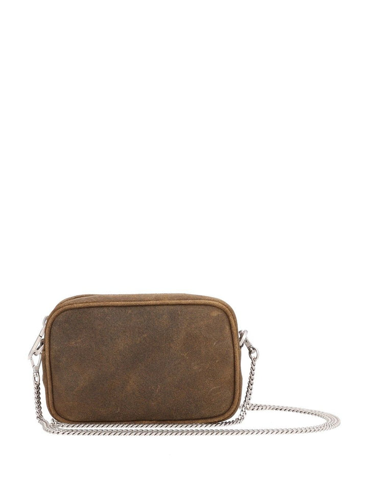 Golden Goose Deluxe Brand Mini Star Bag Suede Leather Body With Studs And Palladium Metal Detail Crossbody Bags - Verde | b0bff95cdd45dc980c7eb66ce731e3f824847692