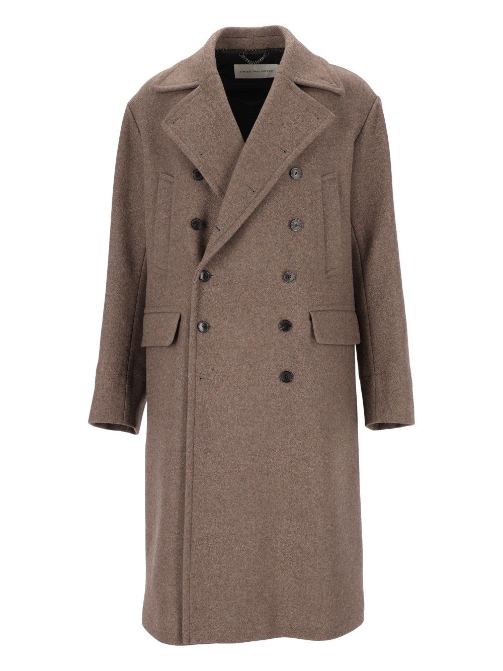 Dries Van Noten Oversized Double-Breasted Wool Coat Coats - Grey | b3932d90caab1abf60a0504459095c679051a3b1
