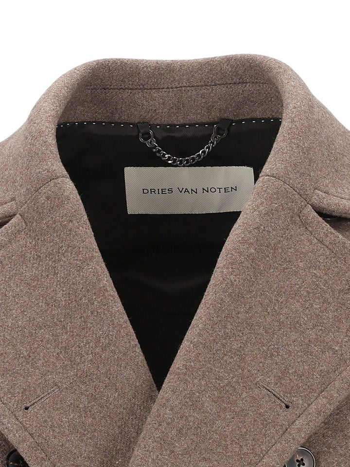 Dries Van Noten Oversized Double-Breasted Wool Coat Coats - Grey | b4940ed09ba3c8d15c7b87003e0de847b8f4f6f8