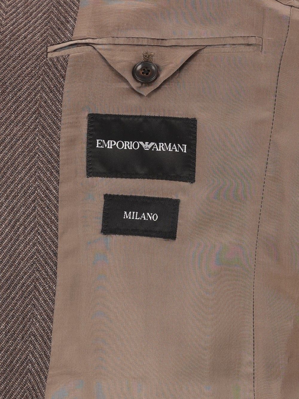 Emporio Armani Single Breast Suit Abiti - Marrone | c4b689293d69a94da56a9f76df25deb742409175