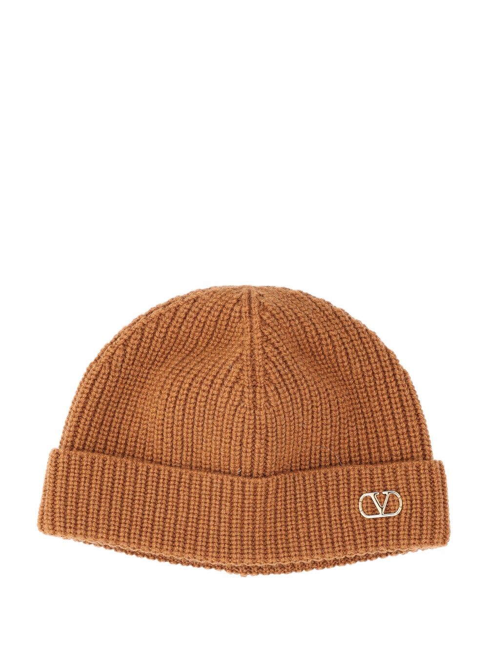 Valentino Garavani Knitted Beanie Cappelli - Beige | 861675367cf99e26a22ccaadcb34b5b8dfd20edd