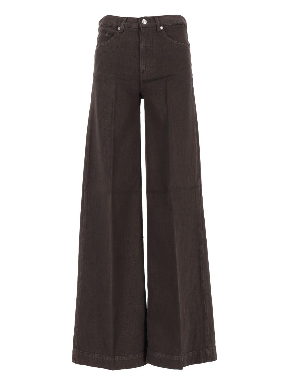 Nine In The Morning Nadia Palazzo Pant Light Canvas Jeans - Marrone | 7a398420dec60606e9f1ceb538fa7e2e47d88fc3