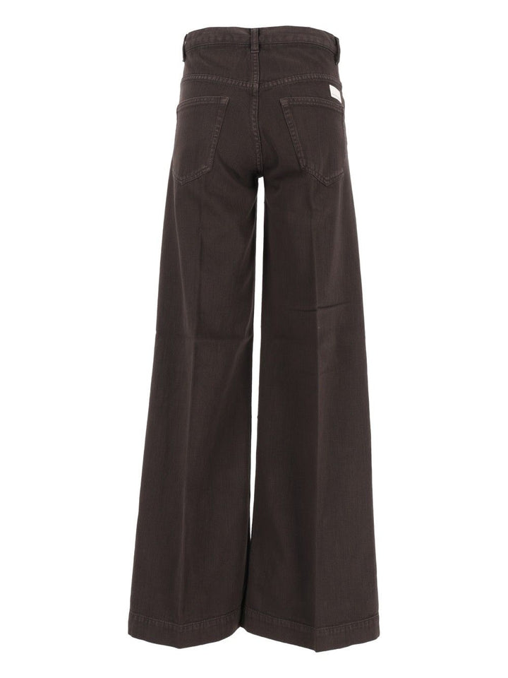 Nine In The Morning Nadia Palazzo Pant Light Canvas Jeans - Marrone | 3fd21eb841a1cad9cde2d10e213d90df2317d084